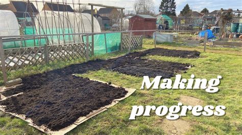 Allotment Vlog Making Progress No Dig Beds Youtube