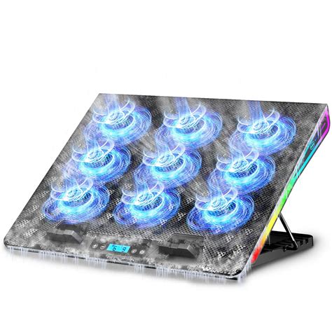 Aicheson Gaming Rgb Laptop Cooler Pad With Fans For