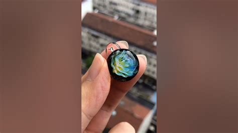 Shorts Flower Glass Pendant Galaxy Glass Orb Lampwork Youtube