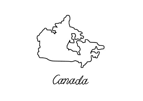 Canada Country Outline Graphic by Filucry · Creative Fabrica