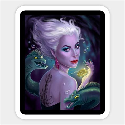 Ursula fan art - Disney - Sticker | TeePublic