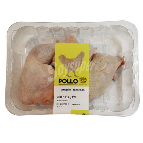 Cuartos Traseros De Pollo Amarillo Bandeja G