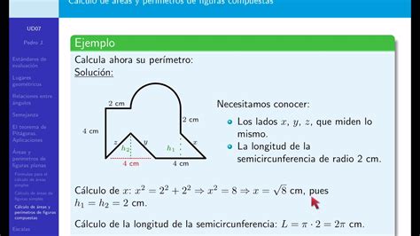 Geometría 3º Eso Área Y Perímetro De Figuras Compuestas Parte I Youtube