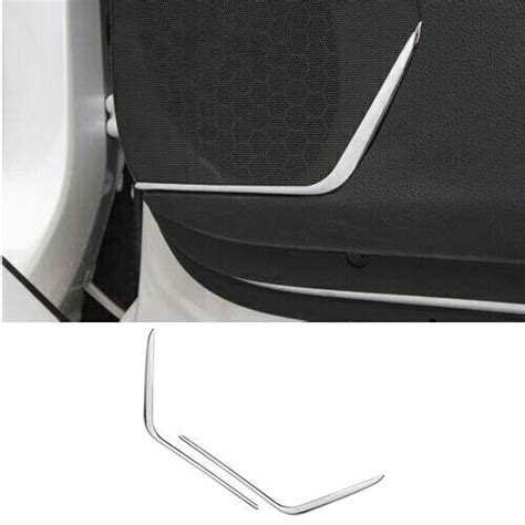 Matte Silver Abs Cover Trim Inner Door Speaker Strip For Cadillac Xt5 2016 2021 Ebay