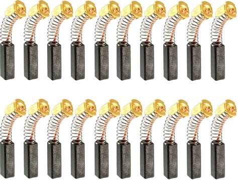 20pcs Motor Carbon Brushes For Electric Motors 20mm X 10mm X 5mm Replacement Tools