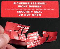 Etiketten Siegel Aufkleber Siegel Mit Sicherheitsstanzungen