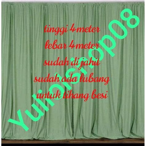 Jual PERLENGKAPAN PESTA BACKDROP BACKGROUND KAIN HABUTAY FILAMIN TINGGI