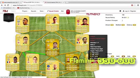 FUT 14 Squad Builders 1 Cheap Barclays PL Team YouTube