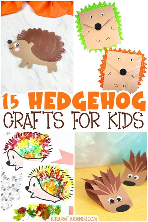 15 Fun Hedgehog Crafts for Kids