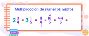 Multiplicacion de numeros mixtos 12 Matemóvil