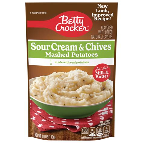 Save On Betty Crocker Mashed Potatoes Sour Cream And Chives Order Online Delivery Giant