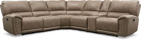 Gallant 6 Piece Manual Reclining Sectional With 3 Reclining Seats