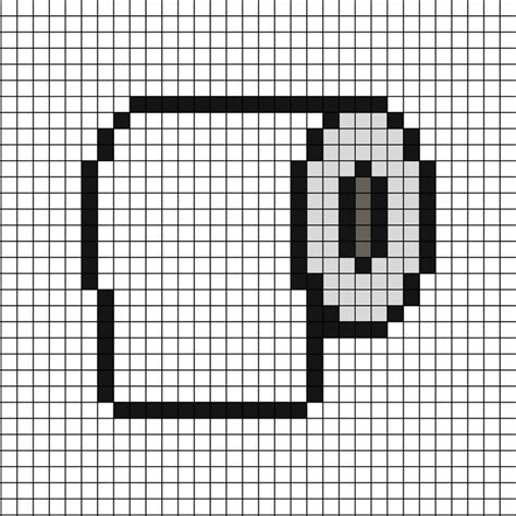 Toilet Roll (horizontal) Pixel Art | Easy pixel art, Pixel art, Pixel art pattern