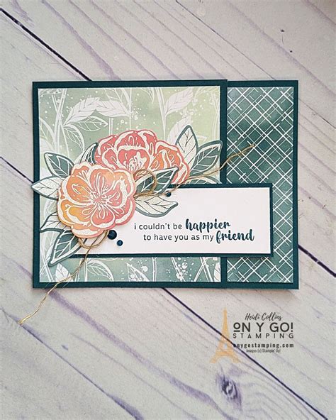 Quick And Easy Fun Fold Card Design With Patterned Paper From Stampin