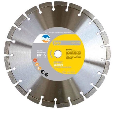 Altrad Belle Platinum Gold Saw Blade Generall 500mm X 25mm