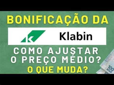 Bonifica O Klabin Como Ajustar O Pre O M Dio E Quantidade De A Es