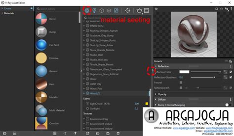 Cara Seeting Material Dan Render Vray Sketchup Argajogja S Blog