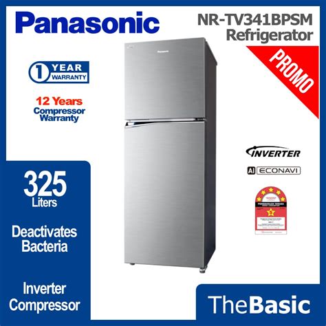 Panasonic L Inverter Energy Saving Door Top Freezer Refrigerator