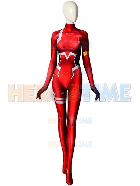 New Zero Two Cosplay Costumes 002 Darling In The Franxx Dyesub Printed