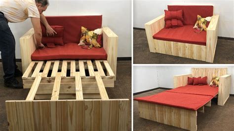 Sofá Cama de madera Muy Bonito y Fácil de Hacer YouTube