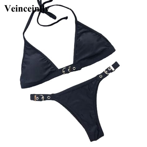 4 Colors New Halter Bather 2018 Sexy Brazillian Bikini Set Swimwear