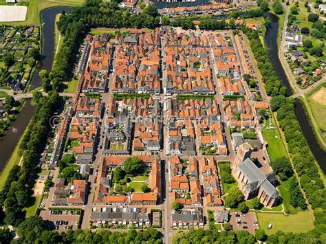 Aerophotostock Elburg Stad Stratenpatroon Van De Vestingstad