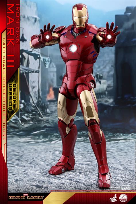 钢铁侠钢铁侠MARK 3 豪华版 14比例珍藏人偶 Hot Toys