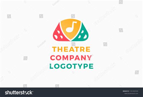 Theater Studio Logo Design Comedy Dramatic Vector De Stock Libre De