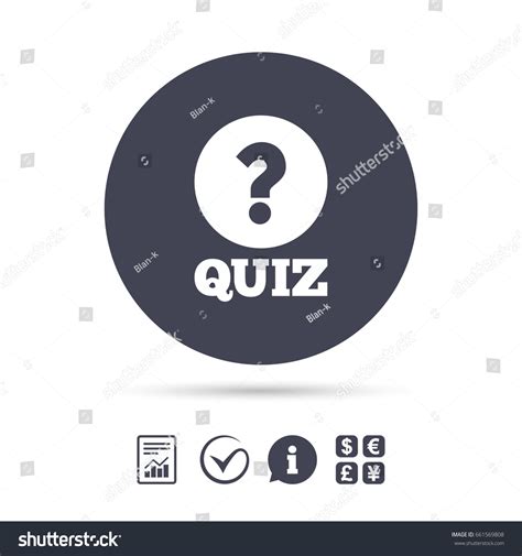 Quiz Question Mark Sign Icon Questions Stock Vector Royalty Free