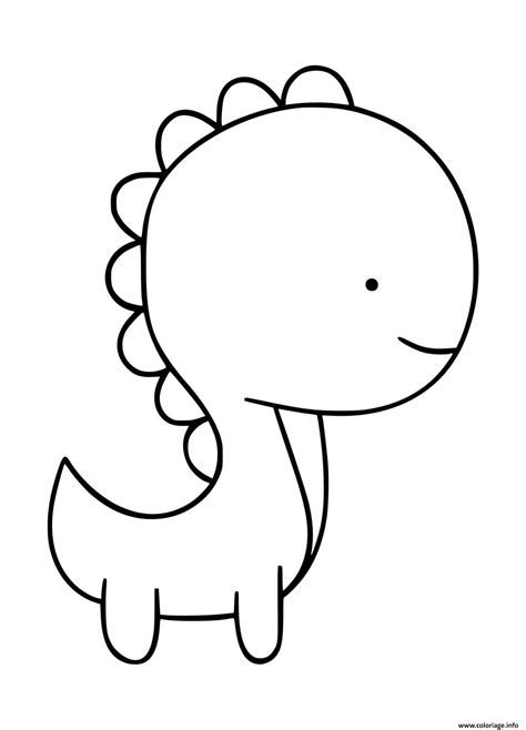 Coloriage Dinosaure Maternelle Facile JeColorie