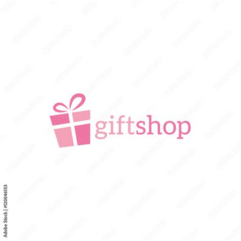 gift shop logo design vector Stock Vector | Adobe Stock