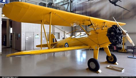 C Faiu Boeing A75n1 Stearman Canada Royal Canadian Air Force