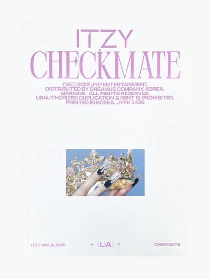 Itzy Checkmate Mini Album Standard Ver Gomshop Maroc