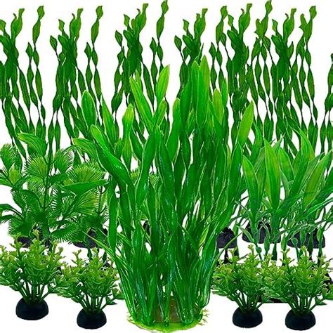 Vibury Aquarium Plants Pcs Fish Tank Decor Green Plants Artificial