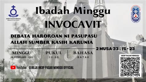 Ibadah Minggu Invocavit Februari Wib Bahasa Batak