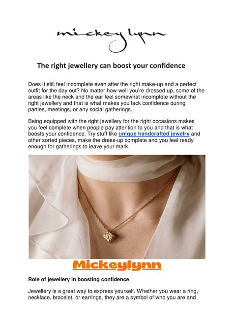 Ppt Therightjewellerycanboostyourconfidence Powerpoint