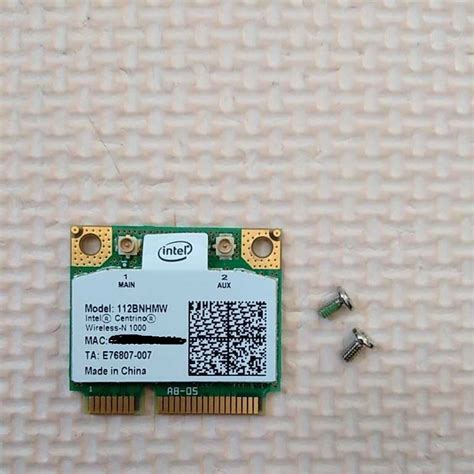 Intel Centrino Wireless N Single Band Ghz B G N