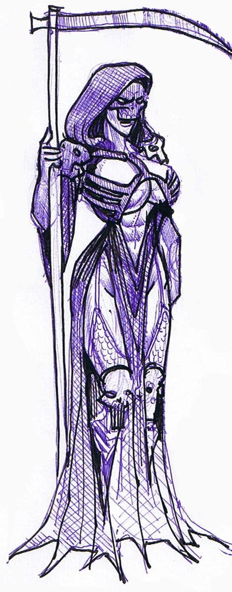 Female Grim Reaper By Runofors On Deviantart