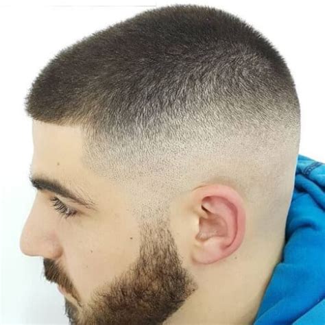 buzz cut bald fade with beard | MenHairstylist.com