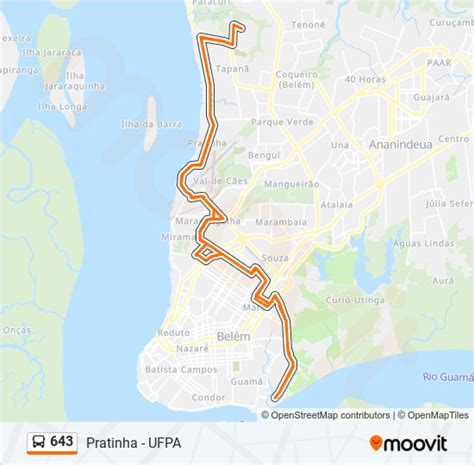 643 Route Schedules Stops And Maps Pratinha Ufpa Updated