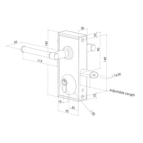 Superlock Keyed Gate Lock | Latch Deadlock | Double-Sided Key Access