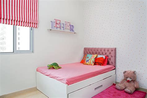 Compact Kid's Bedroom Design With Ambient Lighting | Livspace