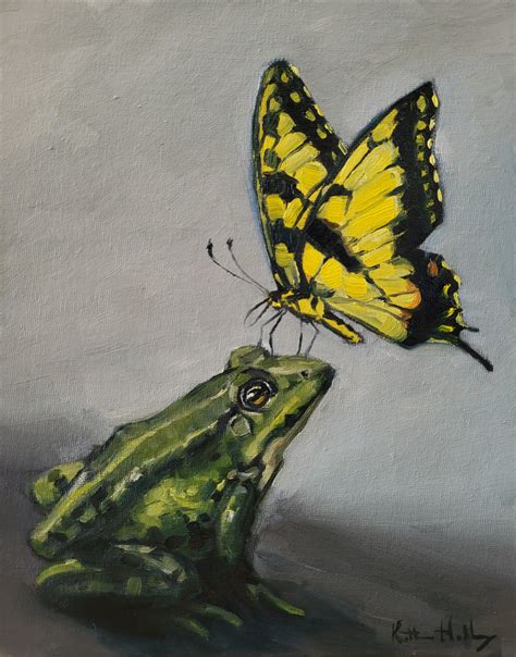 my newest oil painting :) : r/Butterflies