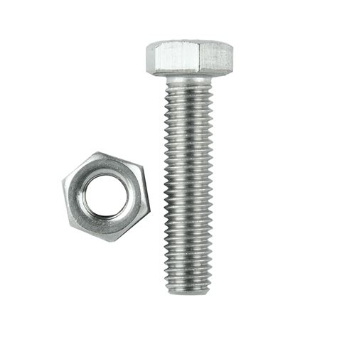 Pinnacle M10 X 75mm Stainless Steel Hex Bolt And Nut 2 Pack