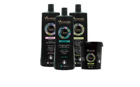 Kit Cachos Naturais Shampoo S Sulfato 1L Condicionador 1L Mascara