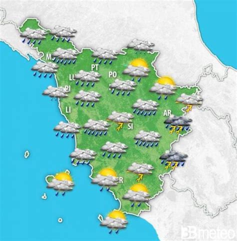 Meteo Toscana Weekend Sabato Instabile Con Piogge Temporali E Neve