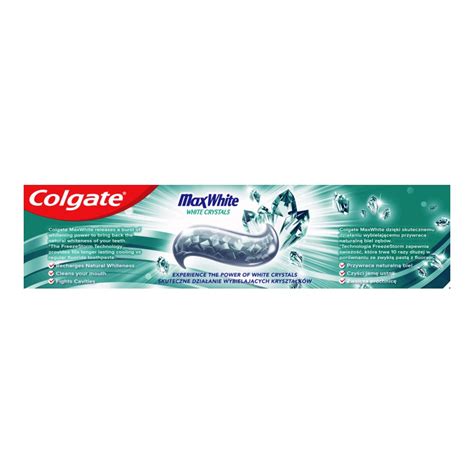 Colgate Max White Pasta Z Fluorem Kryszta Owa Mi Ta El Ml