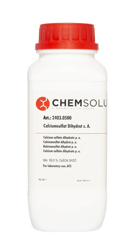 Calcium Sulfate Dihydrate P A Acs Min 990 Th Geyer