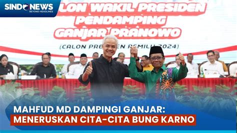 Full Pidato Lengkap Mahfud MD Usai Diumumkan Jadi Bacawapres Ganjar