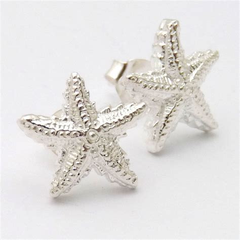 Silver Starfish Earrings By Joy Everley Notonthehighstreet